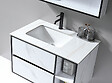 LUXURYBAIN - LuxuryBain- Mitigeur, robinet de lavabo pour salle de bain design et moderne (Noir) - vignette