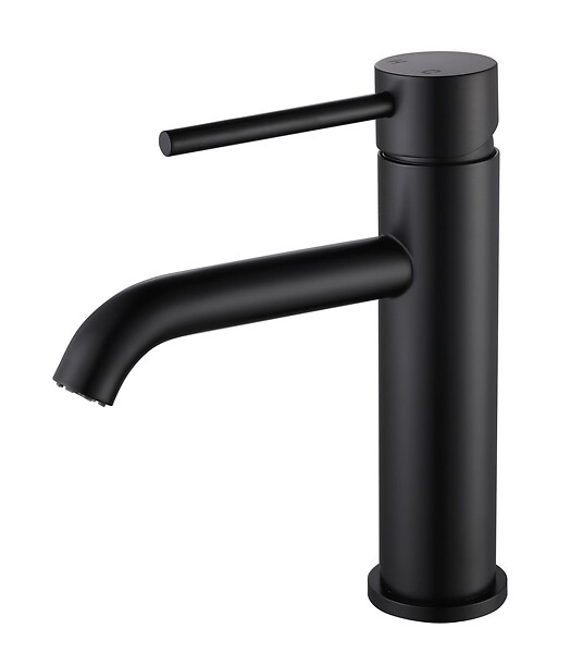 LUXURYBAIN - LuxuryBain- Mitigeur, robinet de lavabo pour salle de bain design et moderne (Noir) - large