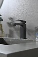 LUXURYBAIN - LuxuryBain- Robinet, mitigeur de lavabo pour salle de bain carré (Gris brossé) - vignette