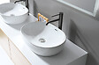 LUXURYBAIN - LuxuryBain- Grand Mitigeur, robinet de lavabo pour salle de bain réhaussé design et moderne (Gris brossé) - vignette