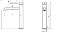 LUXURYBAIN - LuxuryBain- Grand Mitigeur, robinet de lavabo pour salle de bain réhaussé design et moderne (Gris brossé) - vignette
