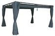 HESPERIDE - Rideaux pour tonnelle "Palmeira" 4x3m en polyester ardoise - vignette