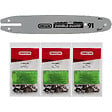 GT ELEC - Guide 10 pouces avec lot de 3 chaînes 40 maillons OREGON pour tronçonneuse GT ELEC - vignette