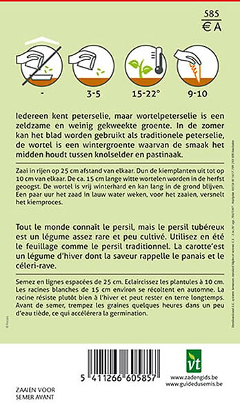 ARBORIX - Persil à Grosse Racine Demi-Long - Ca. 2 gr (Livraison Gratuite) - large