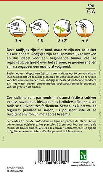 ARBORIX - Radis Flamboyant - Ca. 10 gr (Livraison Gratuite) - large