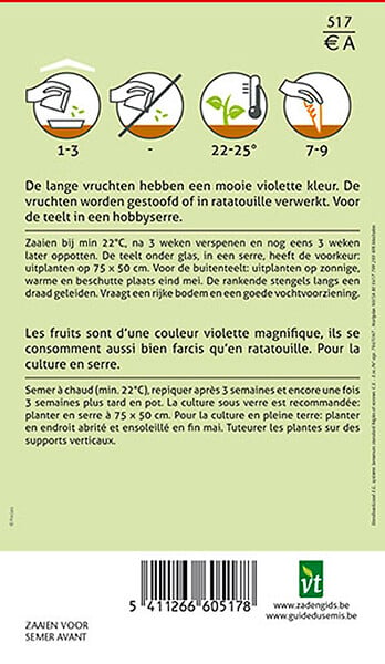 ARBORIX - Aubergine Violette Longue - Ca. 1 gr (Livraison Gratuite) - large