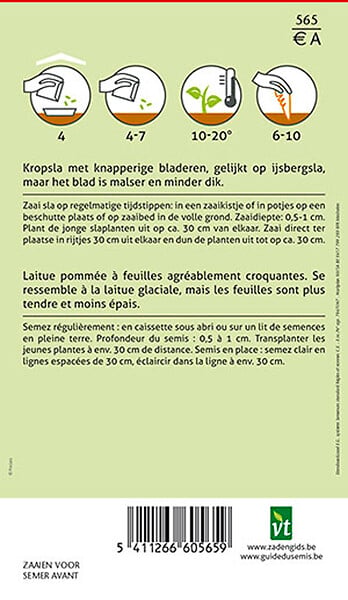 ARBORIX - Laitue Batavia - Ca. 3 gr (Livraison Gratuite) - large