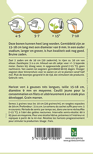 ARBORIX - Haricots Nains Argus - Ca. 40 gr (Livraison Gratuite) - large