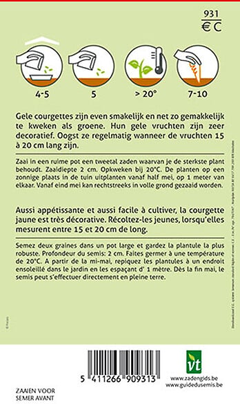 ARBORIX - Courgette Gold Rush - Ca. 1,5 gr (Livraison Gratuite) - large