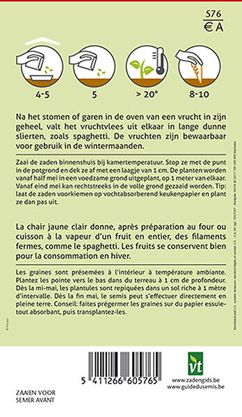 ARBORIX - Courge Vegetable Spaghetti - Ca. 1,5 gr (Livraison Gratuite) - large