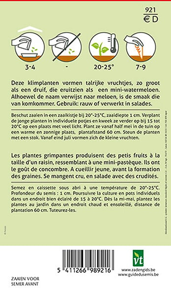 ARBORIX - Cucamelon Concombre Du Mexique - Ca. 15 graines (Livraison Gratuite) - large