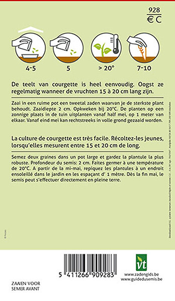 ARBORIX - Courgette Black Beauty - Ca. 1,5 gr (Livraison Gratuite) - large