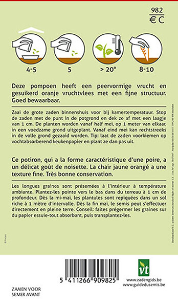 ARBORIX - Potiron Butternut - Ca. 1,5 gr (Livraison Gratuite) - large