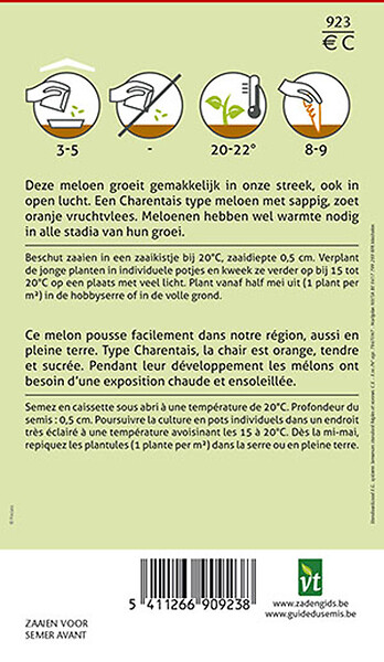 ARBORIX - Melon Stellio F1 Hybride - Ca. 0,3 gr (Livraison Gratuite) - large