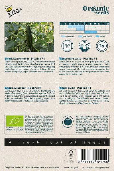 ARBORIX - Buzzy Organic Coriandre à feuille - Bio Semences - Ca. 3 gr (Livraison Gratuite) - large