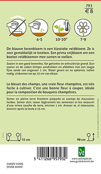 ARBORIX - Centaurée Bleuet Des Champs - Ca. 1 gr (Livraison Gratuite) - large