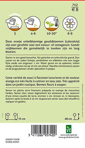 ARBORIX - Souci Calendula Nova - Ca. 1,25 gr (Livraison Gratuite) - large