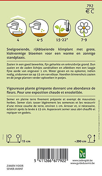 ARBORIX - Ipomée Grimpante Caprice - Ca. 0,75 gr (Livraison Gratuite) - large