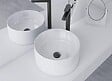 LUXURYBAIN - Bonde de Lavabo universelle avec trop plein noir, vasque, evier, Bonde Pop Up (push-up) Automatique - vignette