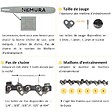 NEMURA - Guide de 40 cm + 3 Chaînes de tronçonneuse - Compatbile avec Stihl MS230, MS230C, MS231, MS231C, 023-62 Entraîneurs - Pas 325/ LP - Jauge 1,6 mm - vignette