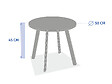 HESPERIDE - Table d'appoint ronde Saona Argile - 50 cm - Hespéride - vignette