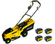NEMURA - Tondeuse à batterie NEMURA 40V + 2 Batteries 4Ah + Chargeur rapide - Coupe de 37cm - Mulching + Ramassage - vignette