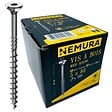 NEMURA - Lot de 200 Vis à Bois Torx 5 x 80 mm - Acier Zingué Tête Fraisée - Spéciales Bois et Aggloméré- Haute Qualité Durable - Marque Française - vignette