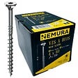 NEMURA - Lot de 250 Vis à Bois Torx 4 x 60 mm - Acier Zingué Tête Fraisée - Spéciales Bois et Aggloméré- Haute Qualité Durable - Marque Française - vignette