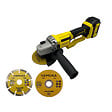 NEMURA - Meuleuse d'angle 125mm sans fil 20V brushless NEMURA + Batterie 4Ah + Chargeur rapide + 3 disques - vignette