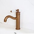ESSEBAGNO - Leeds mitigeur lavabo bas rétro cuivre brossé - vignette