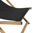 OVIALA - Lot de 2 chiliennes en aluminium inclinable 4 positions noir - Palaos - vignette