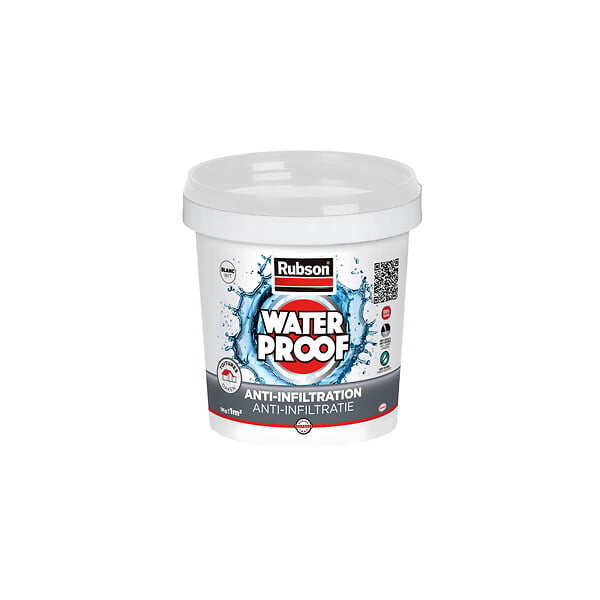 RUBSON - Résine étanchéité toiture - Silicone - Blanc - 1kg - large
