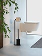 WENKO - Ensemble WC Levante noir - Acier laqué - Autoportant - vignette