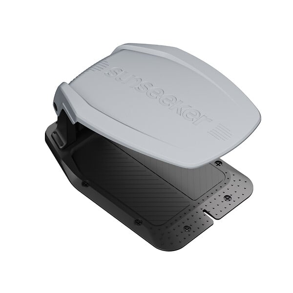 SUNSEEKER - Garage pour robot tondeuse - Plastique et métal - Gris - large