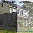 VOUNOT - Brise vue occultant en HDPE 90g/m² 1.8x20m avec attaches de fixation anthracite - vignette