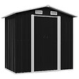 VIDAXL - vidaXL Abri de stockage pour jardin Anthracite Acier 204x132x186 cm - vignette