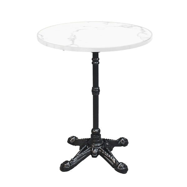 OVIALA - Pied de table en fonte noir 72 cm - Versailles - large