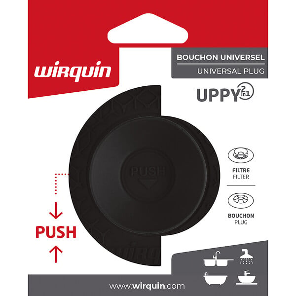 WIRQUIN - Uppy bouchon 2 en 1 noir - large