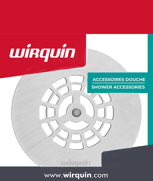 WIRQUIN - Grille plate inox pour slim + bonde de douche - large