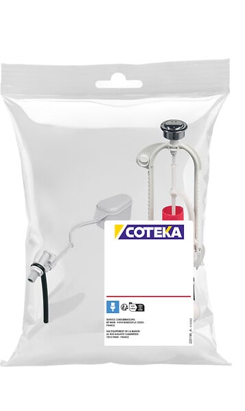 COTEKA - Mecanisme double chasse mvb a etrier et le robinet f12 - large
