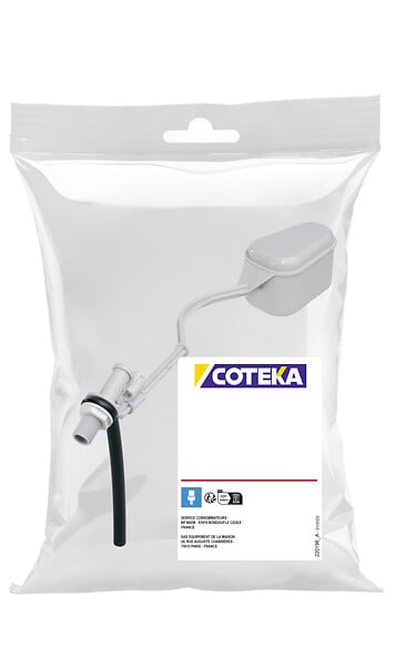 COTEKA - F12 robinet a levier alimentation laterale plastique - large