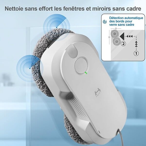 HUTT DDC56 Robot Laveur de Vitre avec Double Pulvérisation d'eau - large
