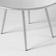 OVIALA - Lot de 2 tables basses de jardin en acier blanc - Palavas - vignette