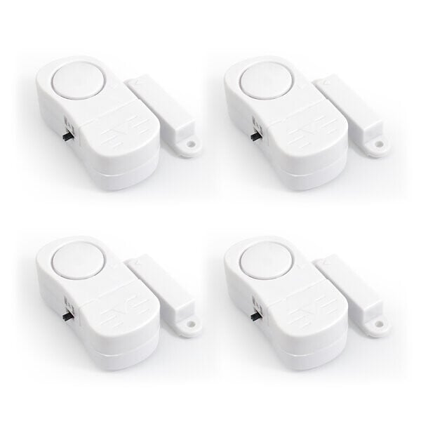 AVIDSEN - Lot de 3 boîtes de 4 mini-alarmes pour portes/fenêtres - large