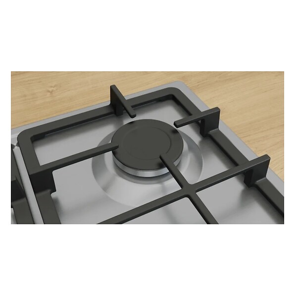 BOSCH - table de cuison gaz 60cm 4 feux 7500w inox - PGP6B5K90 - large