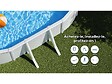 GRE - Kit piscine acier blanc Gré Atlantis ovale 6,34 x 3,99 x 1,32 m + Bâche hiver - vignette