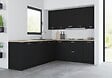 GRUPOALVIC - Porte de meuble de cuisine Louna - Noir mat - L.15cm - vignette