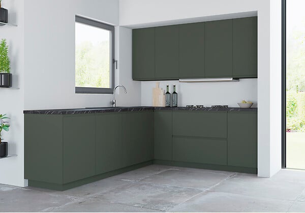 GRUPOALVIC - Bandeau de four cuisine Evol - H10xL60cm - Vert - large