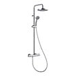 THERMADOR - MIZU Système douche thermostatique NF chromé pomme de douche ronde 200 mm et pommeau - THERMADOR - MIZ27 - vignette