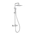 THERMADOR - WATA Système de douche thermostatique chromé avec pomme de douche carrée 25x25 cm et pommeau carré - THERMADOR - WAT33 - vignette